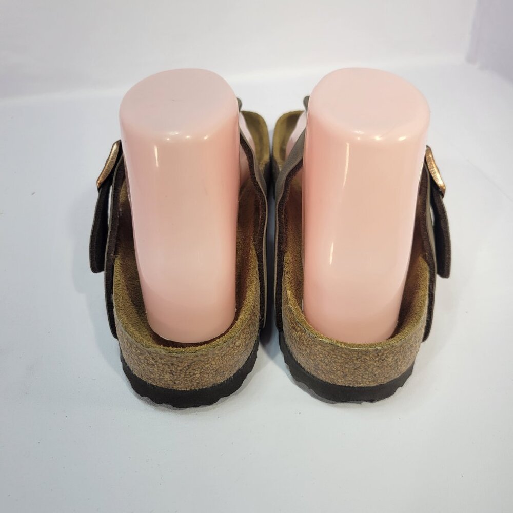 Birkenstock Gizeh Size 39 L8 M6 R Brown Biko Flor Slide Thong Sandals - Picture 4 of 11